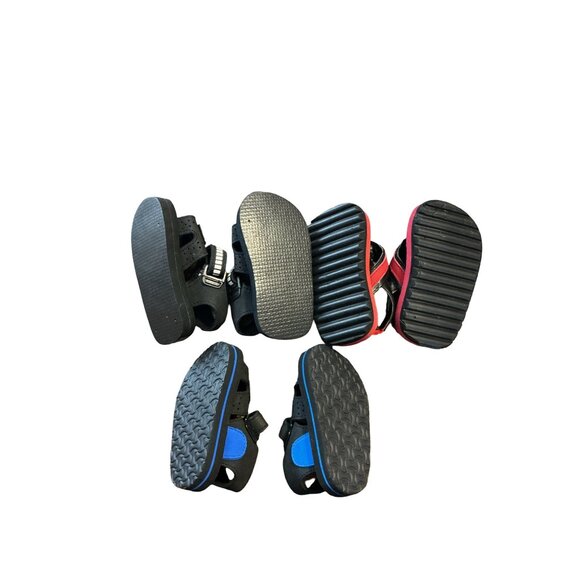Lot Of 3 Baby Boy Sandals Size 4 & 5 Mixed Styles Lightweight Velcro Closures - Picture 3 of 9